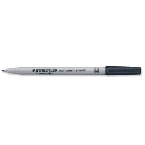 Staedtler Lumocolor Black Non-Permanent Pen 1.0mm Line Pack 10's - NWT FM SOLUTIONS - YOUR CATERING WHOLESALER