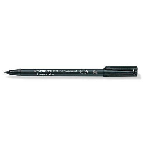 Staedtler Lumocolor Black Permanent Pen 1.0mm Line Pack 10's - NWT FM SOLUTIONS - YOUR CATERING WHOLESALER