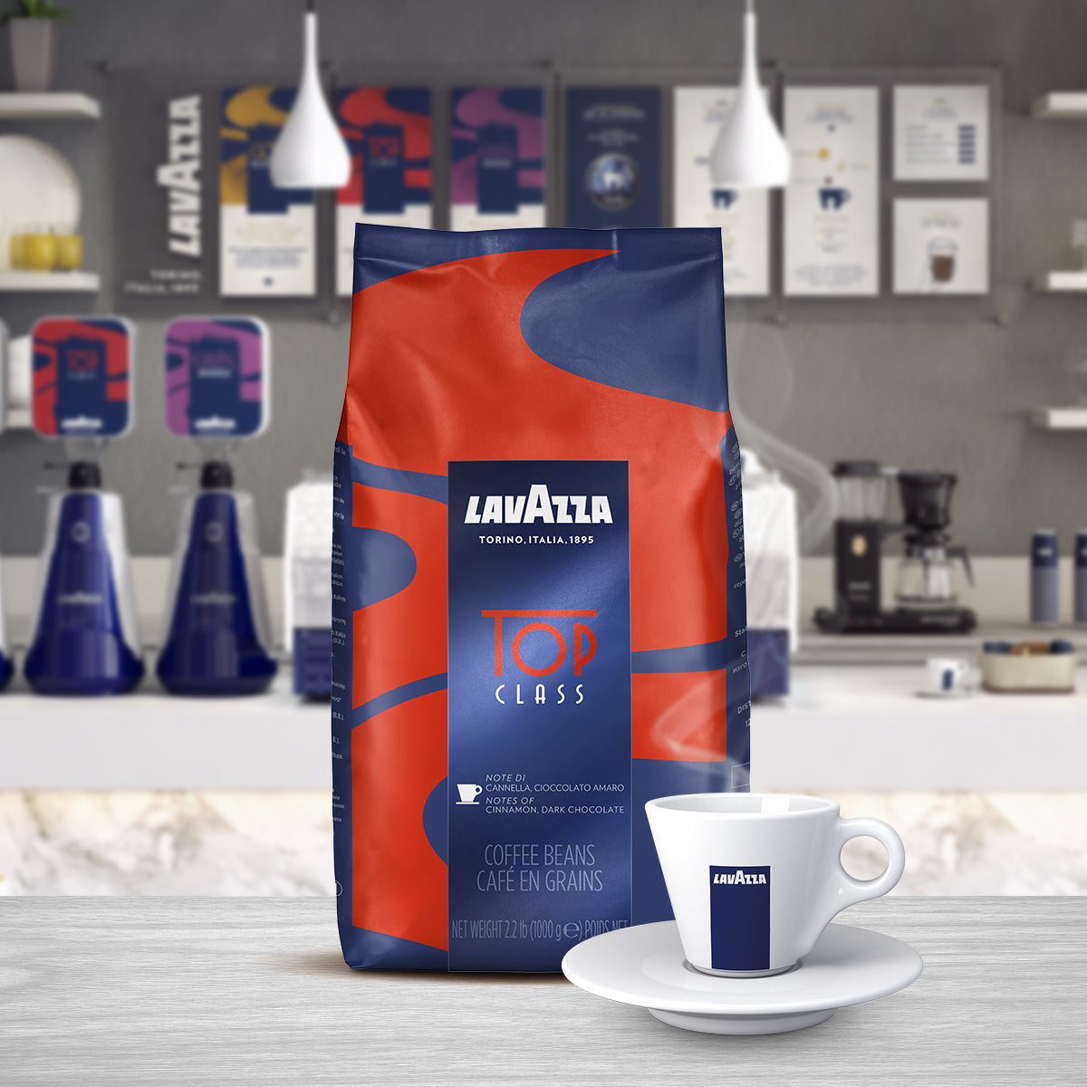 Lavazza Espresso Top Class Coffee Beans 1kg