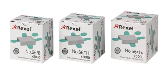 Rexel 66/8mm Staples (Pack 5000) 06065 - NWT FM SOLUTIONS - YOUR CATERING WHOLESALER
