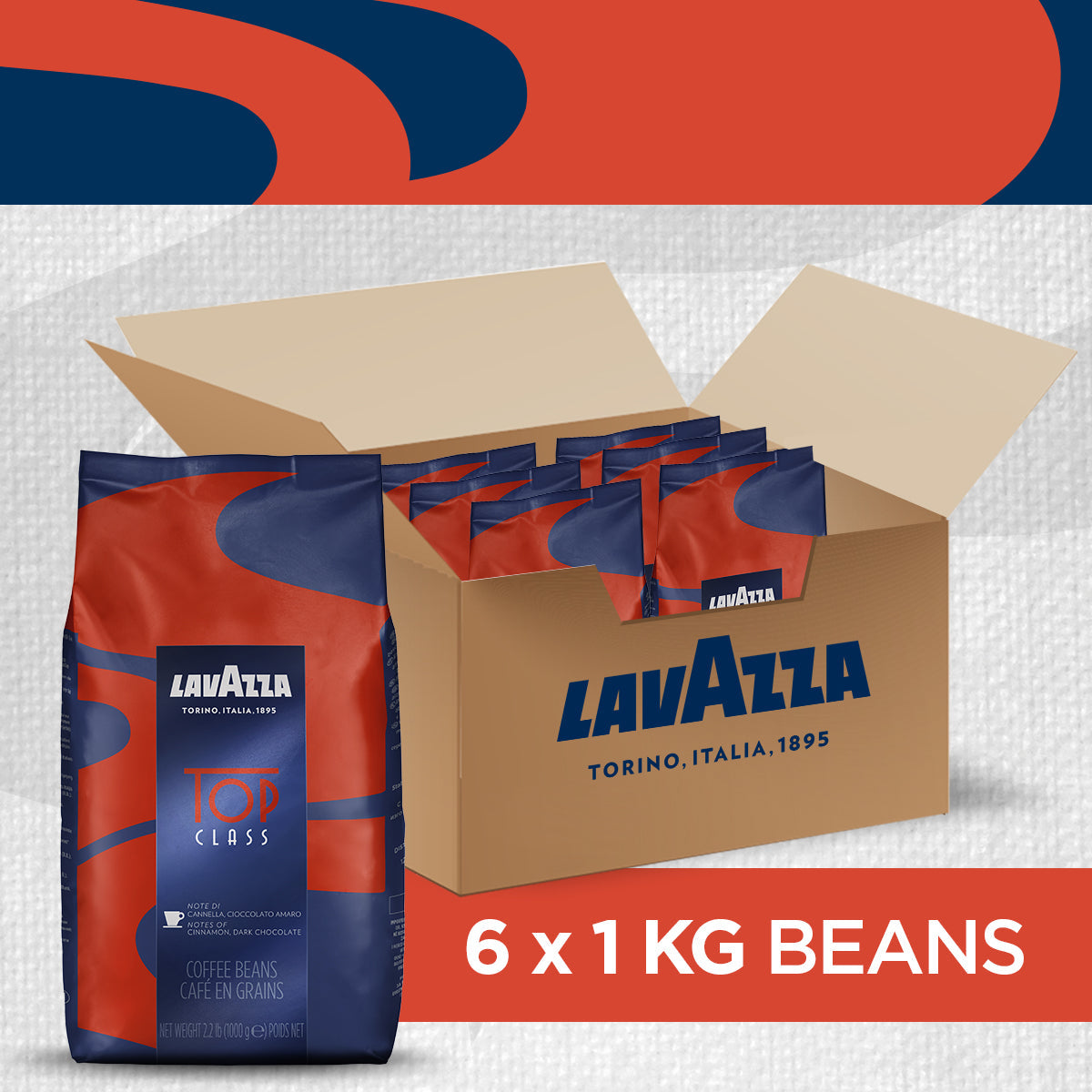 Lavazza Top Class Filtro Coffee Beans 1kg
