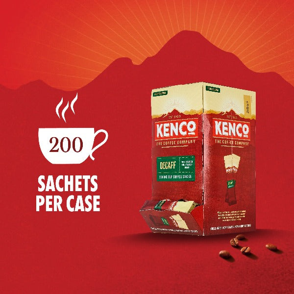 Kenco Decaffeinated Instant Coffee Box of 200 Sticks