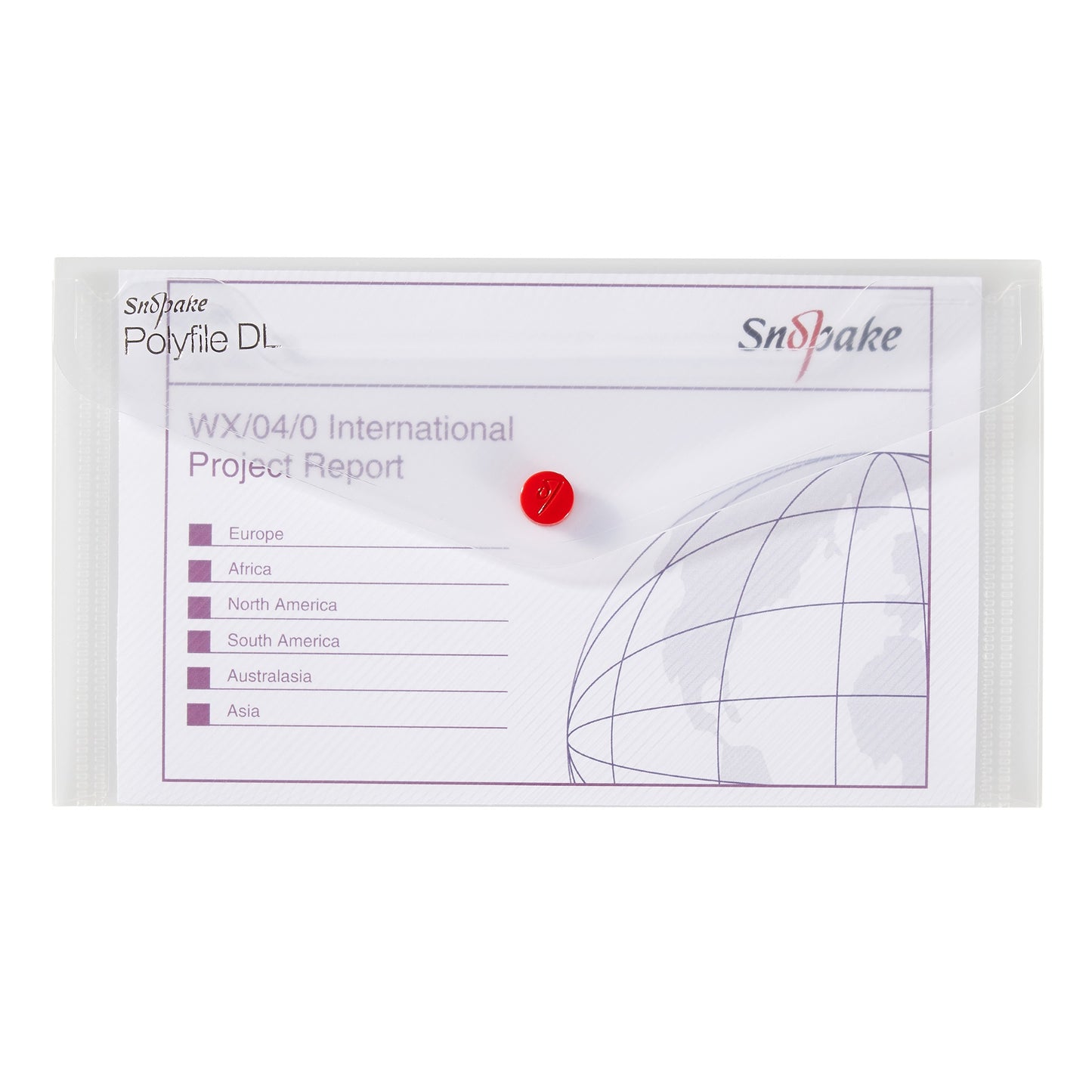 Snopake Polyfile Wallet File Polypropylene DL Clear (Pack 5) - 10057