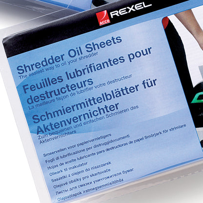 Rexel Shredder Oil Sheets (Pack 20) 2101949
