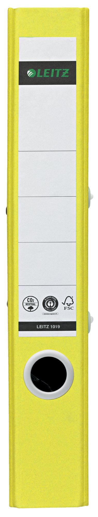 Leitz 180 Recycle Lever Arch File A4 50mm Spine Yellow 10190015