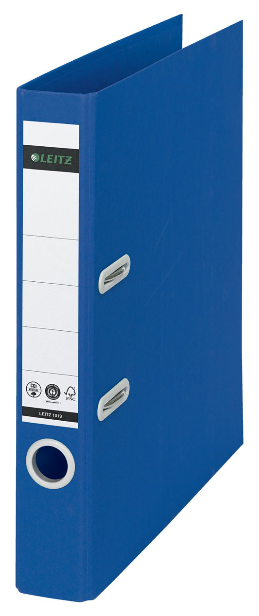 Leitz 180 Recycle Lever Arch File A4 50mm Spine Blue 10190035 - NWT FM SOLUTIONS - YOUR CATERING WHOLESALER