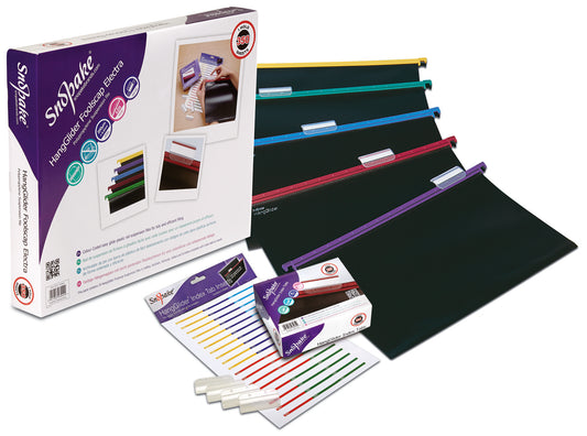 Snopake HangGlider Foolscap Suspension File Polypropylene 15mm Assorted Colours (Pack 25) - 10279 - NWT FM SOLUTIONS - YOUR CATERING WHOLESALER