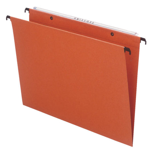 Esselte Orgarex Suspension File Card Foolscap 15mm V Base Orange (Pack 50) 10402 - NWT FM SOLUTIONS - YOUR CATERING WHOLESALER