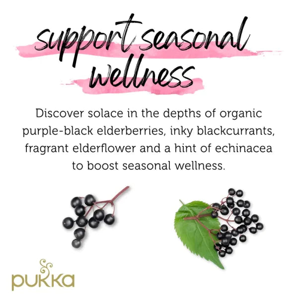 Pukka Tea Elderberry & Echinacea Envelopes 20's