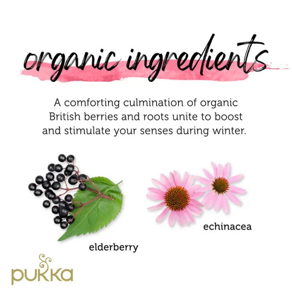 Pukka Tea Elderberry & Echinacea Envelopes 20's
