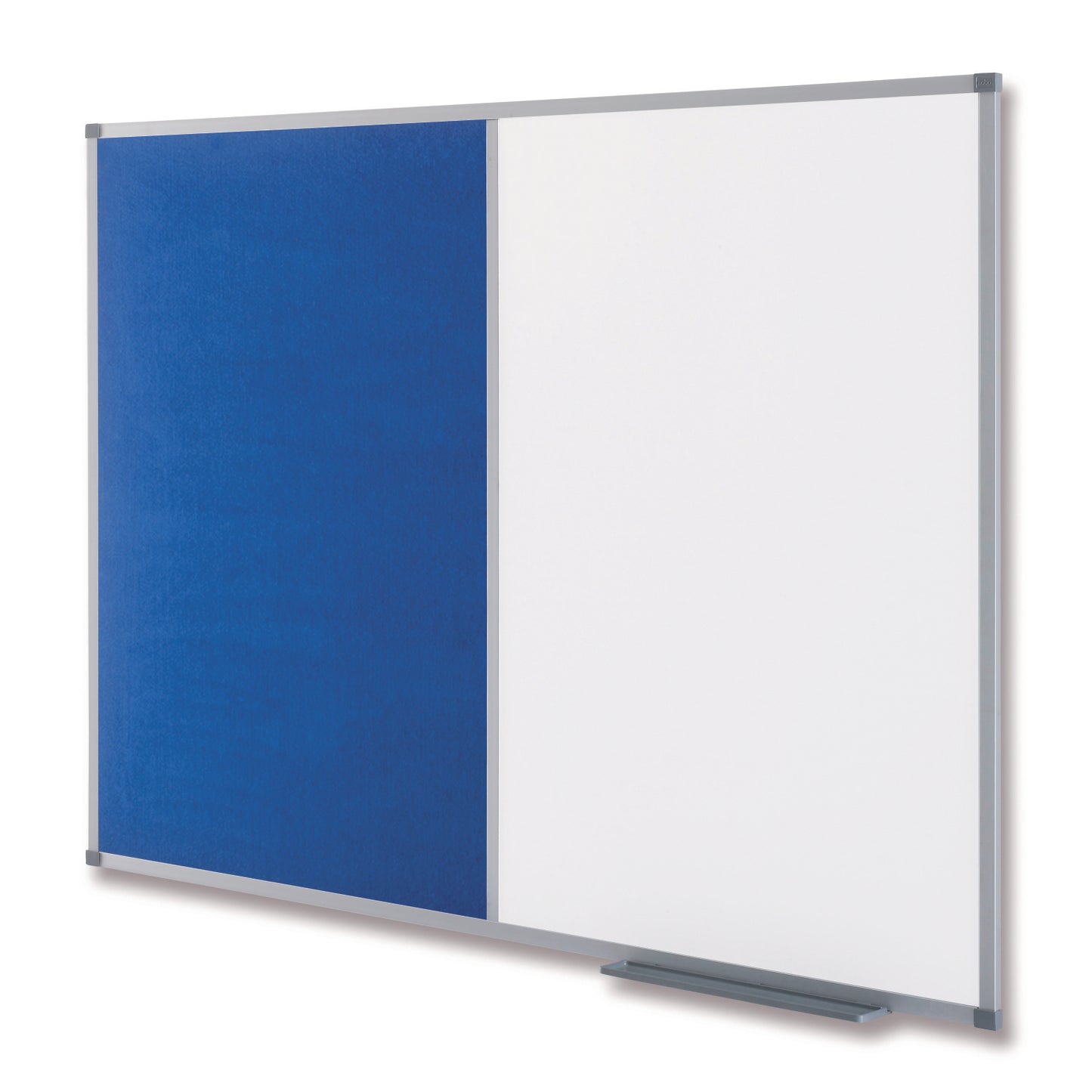 Nobo Classic Combination Board Blue Felt/Magnetic Whiteboard Aluminium Frame 900x600mm 1902257