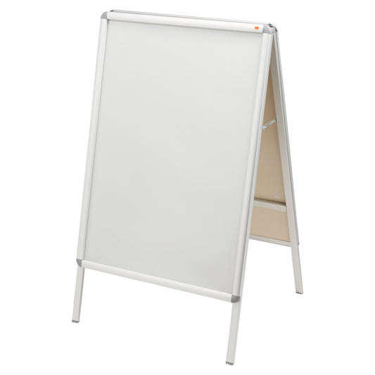 Nobo A Board Snap Frame Poster Display 700x1000mm Aluminium Frame Plastic Front Silver 1902205 - NWT FM SOLUTIONS - YOUR CATERING WHOLESALER