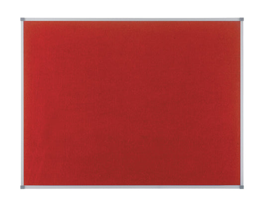 Nobo Classic Red Felt Noticeboard Aluminium Frame 1200x900mm 1902260 - NWT FM SOLUTIONS - YOUR CATERING WHOLESALER