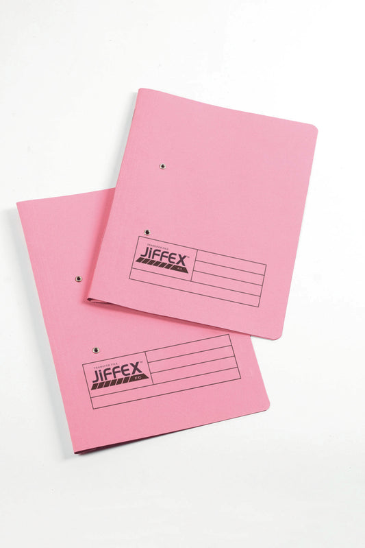 Rexel Jiffex Transfer File Manilla A4 315gsm Pink (Pack 50) 43247EAST - NWT FM SOLUTIONS - YOUR CATERING WHOLESALER