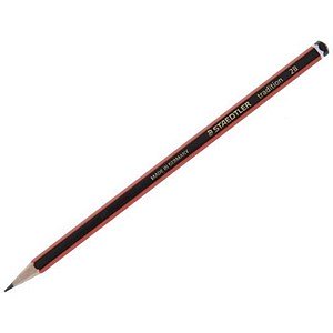 Staedtler 110 Tradition Pencil Cedar Wood 2B 12's - NWT FM SOLUTIONS - YOUR CATERING WHOLESALER
