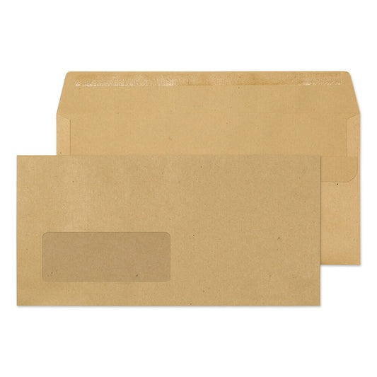 Blake Purely Everyday Wallet Envelope DL Self Seal Window 80gsm Manilla (Pack 1000) - 11884 - NWT FM SOLUTIONS - YOUR CATERING WHOLESALER