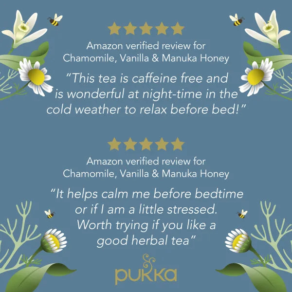 Pukka Tea Chamomile, Vanilla & Manuka Honey Envelopes 20's