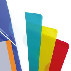 Rexel Nyrex Cut Flush Folder Polypropylene A4 110 Micron Blue (Pack 25) 12161BU
