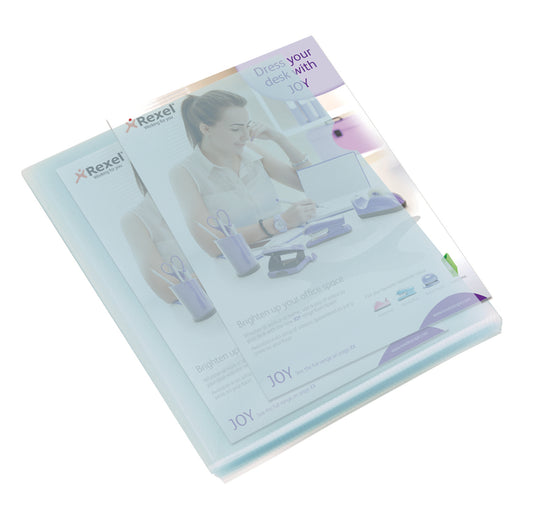 Rexel Budget Cut Flush Folder Polypropylene A4 135 Micron Clear (Pack 100) 12182 - NWT FM SOLUTIONS - YOUR CATERING WHOLESALER