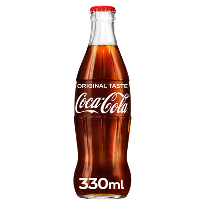 Coca Cola GLASS Bottles 24x330ml