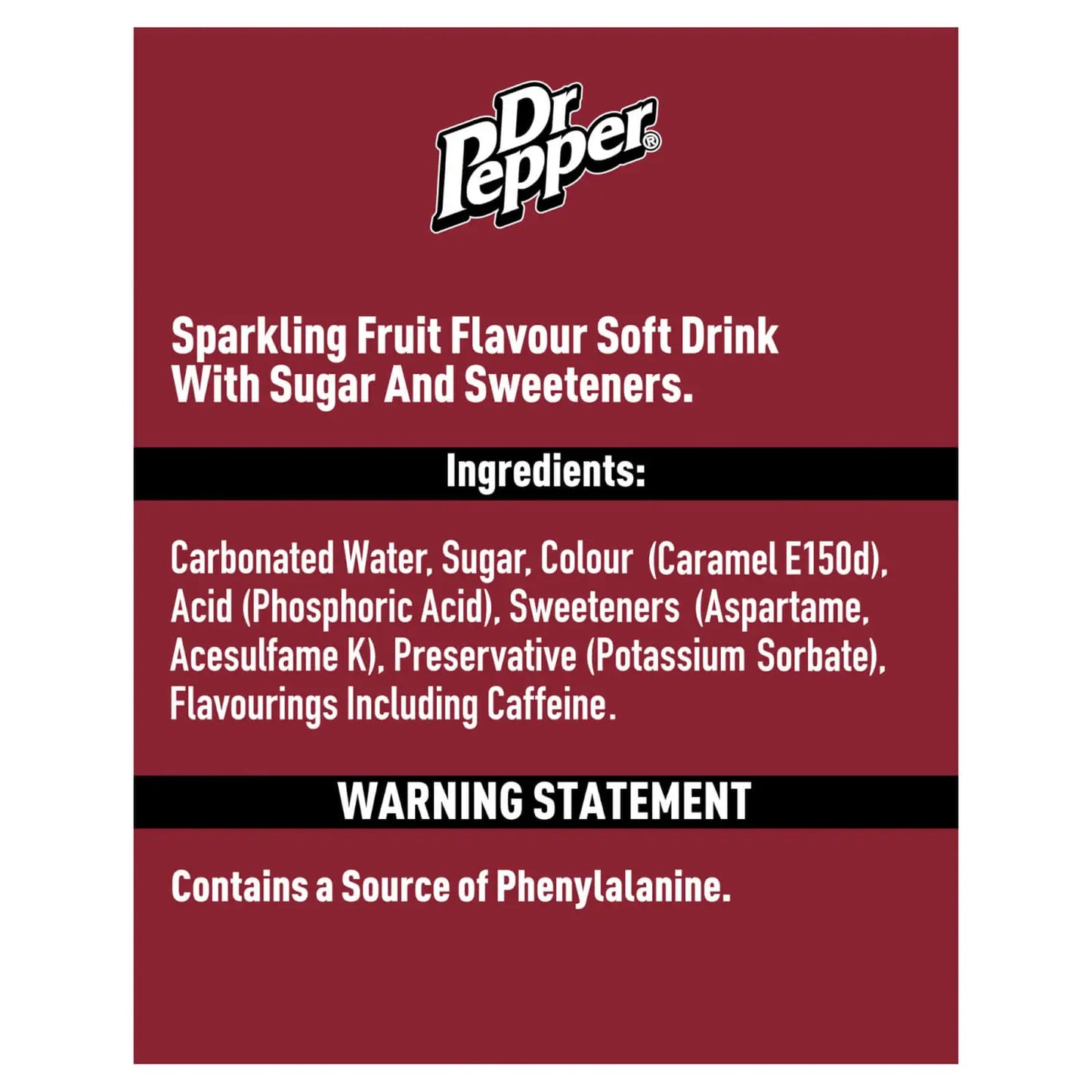 Dr Pepper Cans 24x330ml
