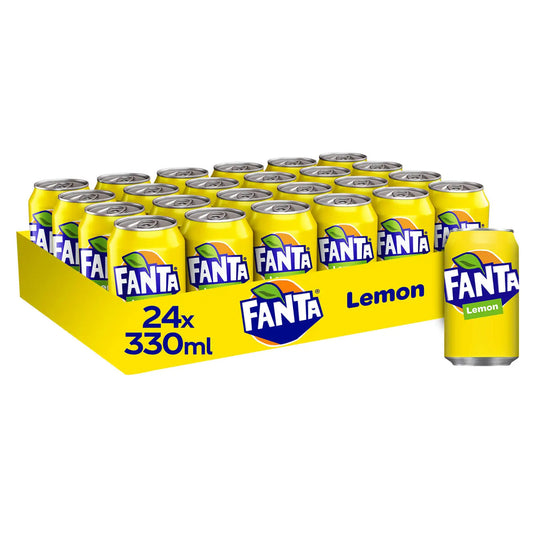 Fanta Lemon Cans 24x330ml - NWT FM SOLUTIONS - YOUR CATERING WHOLESALER