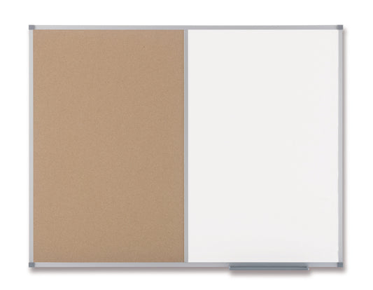Nobo Classic Combination Board Cork/Magnetic Whiteboard Aluminium Frame 900x1200mm 1901588 - NWT FM SOLUTIONS - YOUR CATERING WHOLESALER