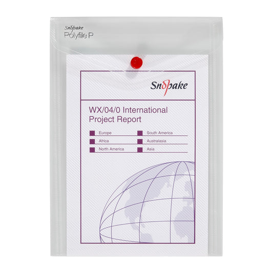 Snopake Polyfile Portrait Wallet File Polypropylene A5 Clear (Pack 5) - 13280 - NWT FM SOLUTIONS - YOUR CATERING WHOLESALER