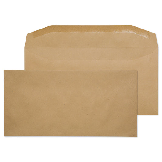 ValueX Wallet Envelope DL Gummed Plain 80gsm Manilla (Pack 1000) - 13780 - NWT FM SOLUTIONS - YOUR CATERING WHOLESALER