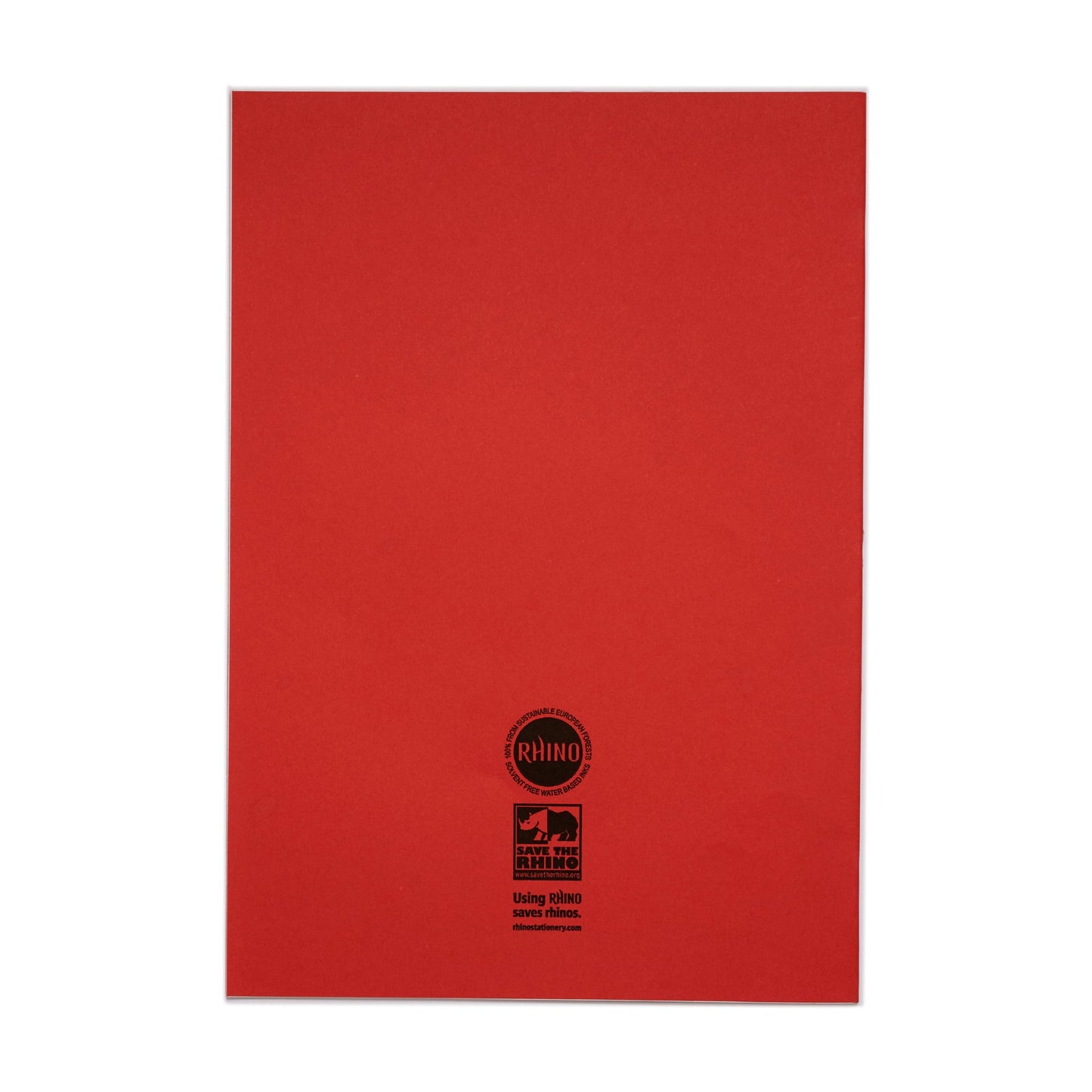 Rhino A4 Plus Exercise Book Red Plain 80 page (Pack 50) VDU080-010