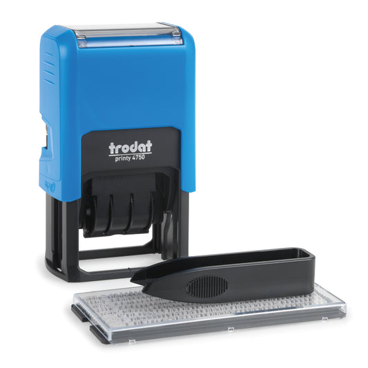 Trodat Printy 4750 DIY Text and Date Stamp - 140030 - NWT FM SOLUTIONS - YOUR CATERING WHOLESALER