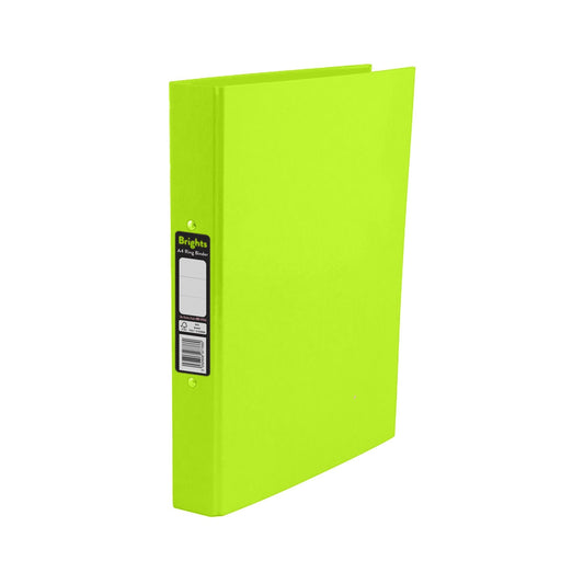 Brights Ring Binder A4 Green - NWT FM SOLUTIONS - YOUR CATERING WHOLESALER