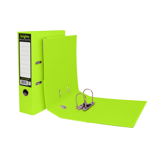 Brights Lever Arch A4 Green - NWT FM SOLUTIONS - YOUR CATERING WHOLESALER