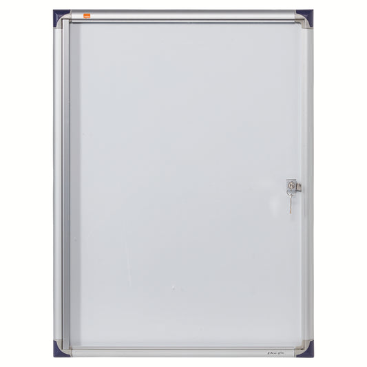 Nobo Extra Flat Magnetic Whiteboard Display Case Lockable 4 x A4 550x735mm 1900846 - NWT FM SOLUTIONS - YOUR CATERING WHOLESALER