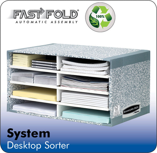 Fellowes Bankers Box System Desktop Sorter Board Grey (Pack 5) 8750 - NWT FM SOLUTIONS - YOUR CATERING WHOLESALER