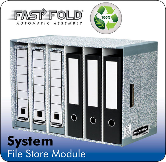 Fellowes Bankers Box System Filestore Module Board Grey (Pack 5) 1880 - NWT FM SOLUTIONS - YOUR CATERING WHOLESALER