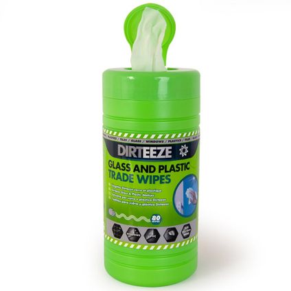 Dirteeze Glass & Plastic Trade Wipes 80's