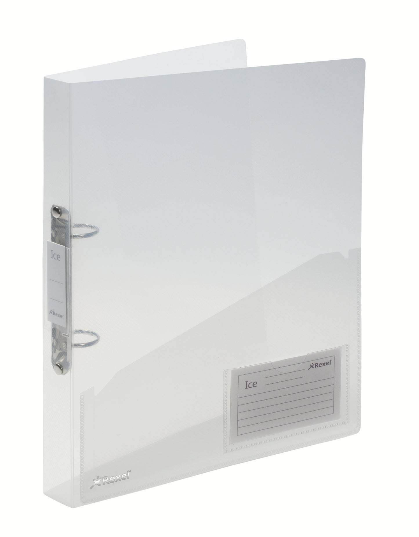 Rexel Ice Ring Binder Polypropylene 2 O-Ring A4 25mm Rings Clear (Pack 10) - 2102045 - NWT FM SOLUTIONS - YOUR CATERING WHOLESALER