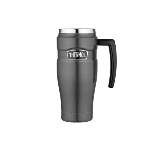 Thermos S/S Gun Metal Travel Mug 470ml - NWT FM SOLUTIONS - YOUR CATERING WHOLESALER