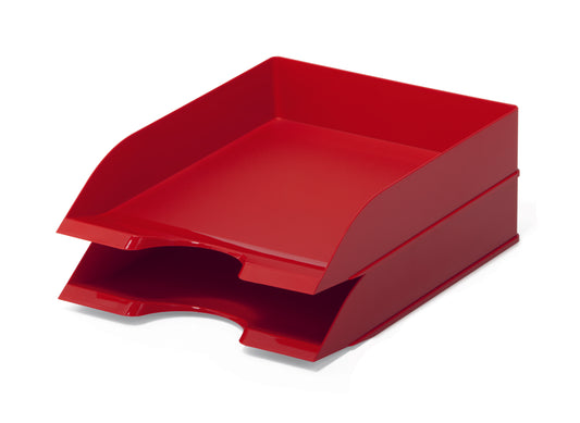 Durable Basic A4 Letter Tray Red - 1701672080 - NWT FM SOLUTIONS - YOUR CATERING WHOLESALER