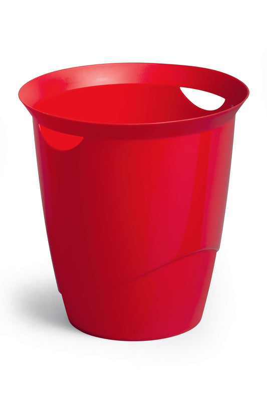 Durable Waste Bin Trend 16 Litres Red - 1701710080 - NWT FM SOLUTIONS - YOUR CATERING WHOLESALER