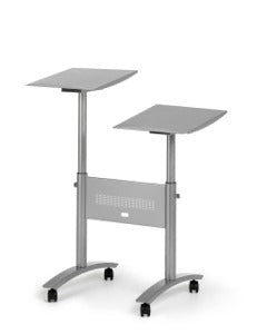 Nobo Multimedia Projector Trolley Twin Platform Grey 1900791 - NWT FM SOLUTIONS - YOUR CATERING WHOLESALER