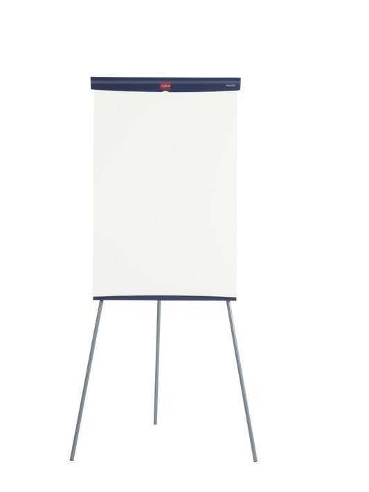 Nobo Basic Steel Tripod Flipchart Easel Magnetic 680x680mm Silver 1905243 - NWT FM SOLUTIONS - YOUR CATERING WHOLESALER