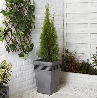 Milano Pewter 45cm Tall Planter {GN715}