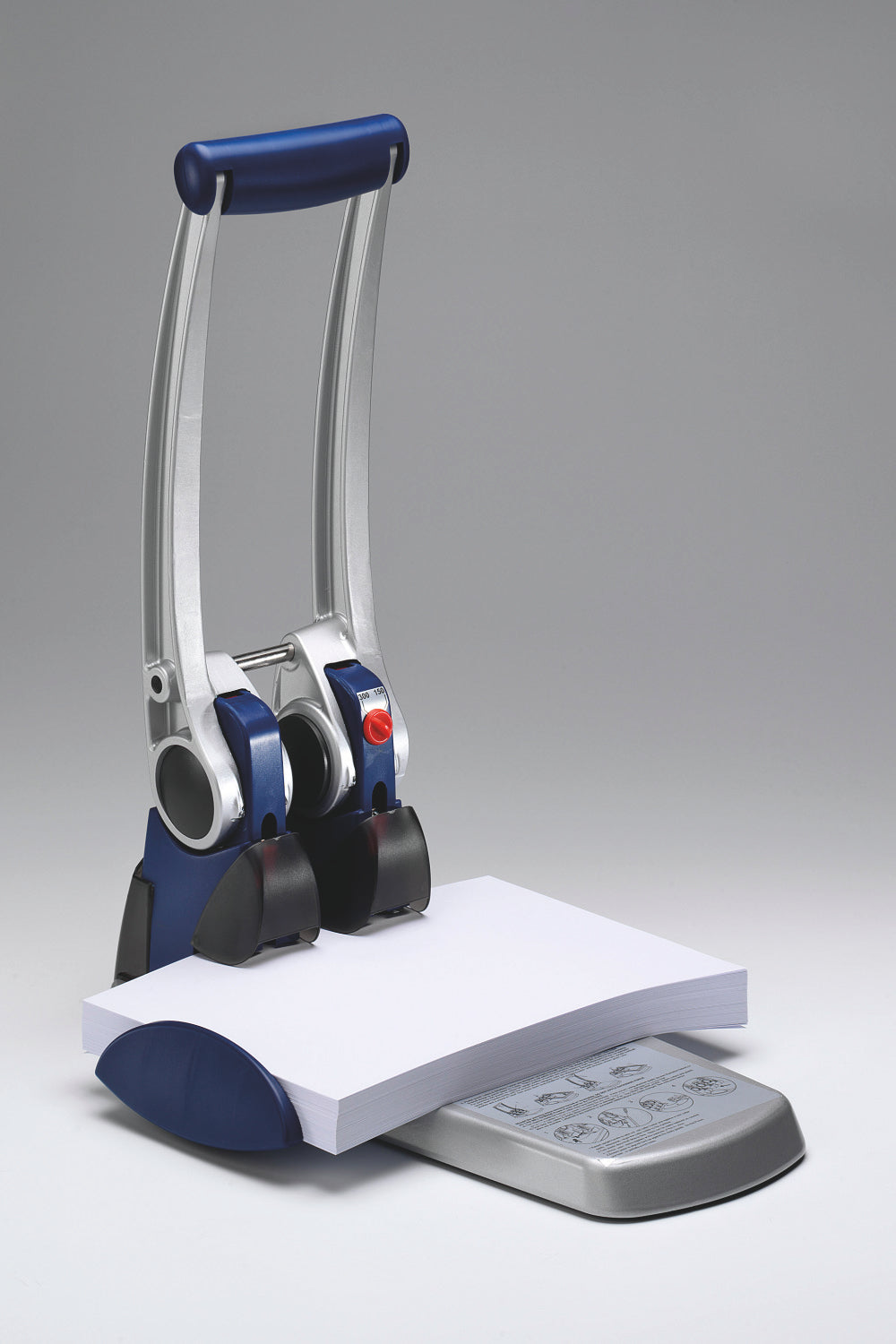 Rexel HD2300X 2 Hole Punch Ultra Heavy Duty Metal 50 Sheet Silver/Blue 2101521