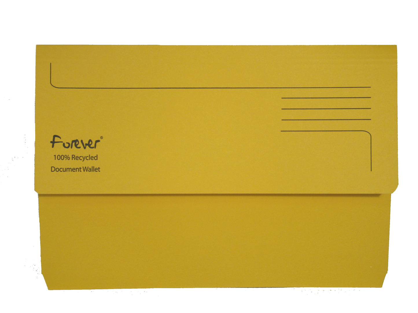 Exacompta Forever Document Wallet Manilla Foolscap Half Flap 290gsm Assorted (Pack 25) 211/5000Z