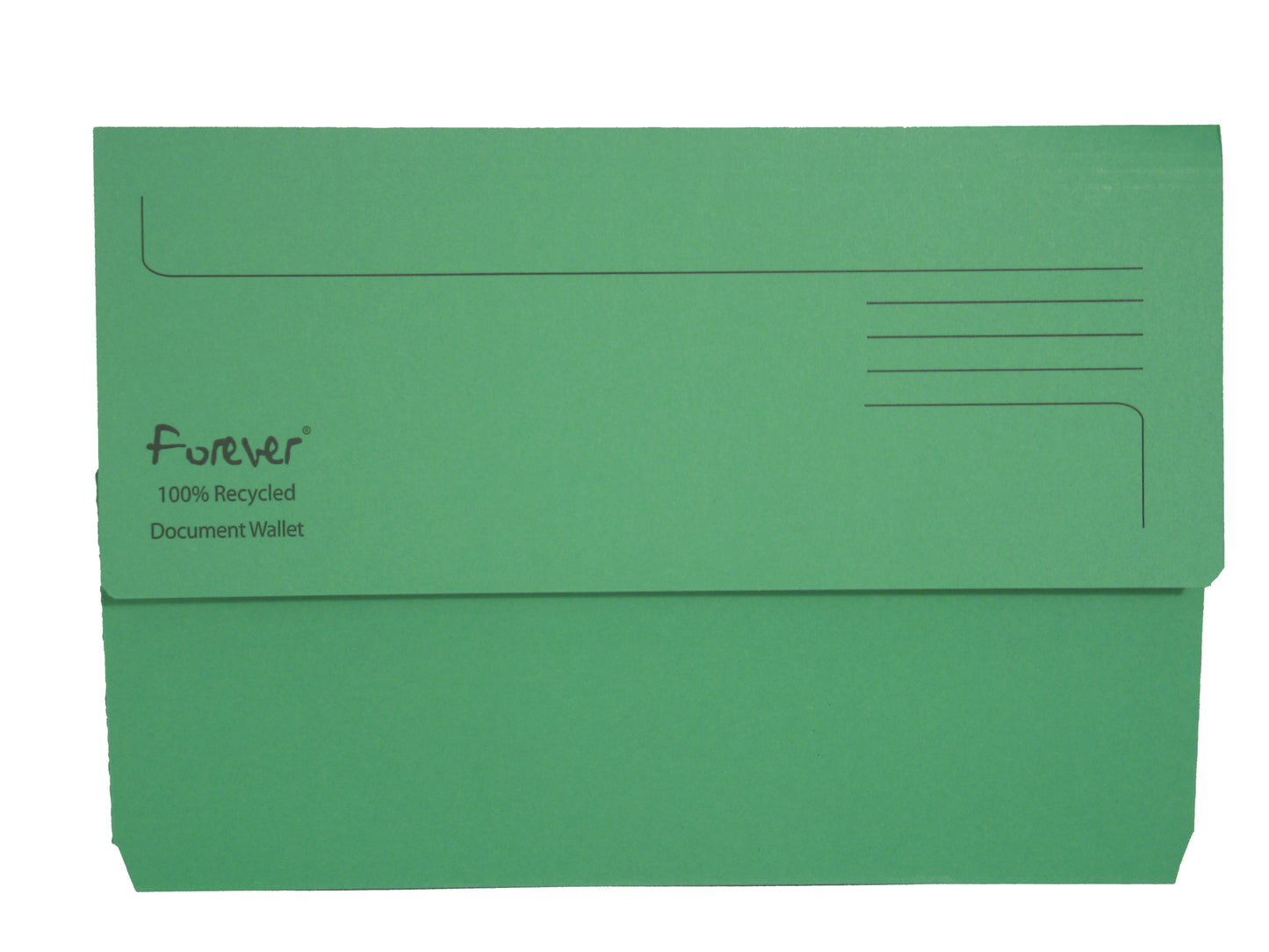Exacompta Forever Document Wallet Manilla Foolscap Half Flap 290gsm Assorted (Pack 25) 211/5000Z