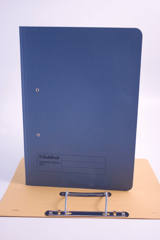 Guildhall Spring Transfer File Manilla Foolscap 420gsm Blue (Pack 25) - 211/7000Z - NWT FM SOLUTIONS - YOUR CATERING WHOLESALER