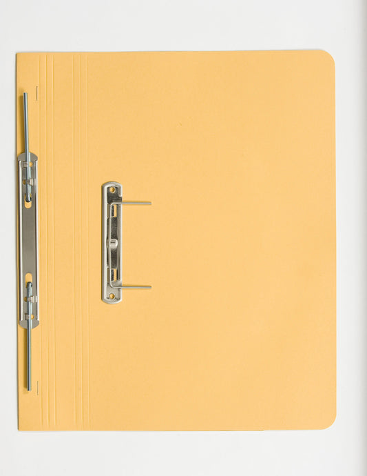 Guildhall Spring Transfer File Manilla Foolscap 420gsm Yellow (Pack 25) - 211/7003Z - NWT FM SOLUTIONS - YOUR CATERING WHOLESALER