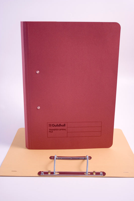 Guildhall Spring Transfer File Manilla Foolscap 420gsm Red (Pack 25) - 211/7005Z - NWT FM SOLUTIONS - YOUR CATERING WHOLESALER